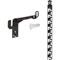 Hettich Büroschubl.-Verr.stg.set Systema Top 2000 9080109,aufliegend,rechts KF schwarz