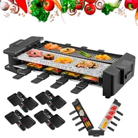 Steinborg Raclette Grill Raclette Party Grill für 8 Personen