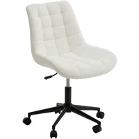 Idimex Drehstuhl Bouclé Stoff Weiß