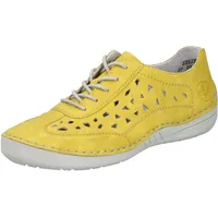 Rieker Damen 52517 Schnürschuhe, Gelb, 42 EU