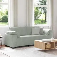 VidaXL 3-Sitzer-Sofa Hellgrau 178 cm Samt