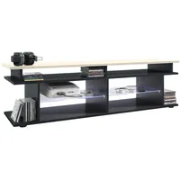 Vladon Lowboard, Creme, Holzwerkstoff, 138.5x39x37.5 cm, Wohnzimmer, Wohnwände, Lowboards,