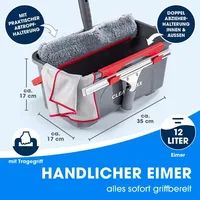 Clean Maxx CLEANmaxx Fensterreiniger - 7-tlg. - grau/rot