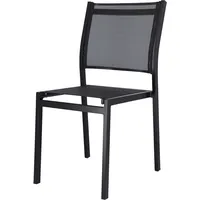 JAN KURTZ Aria Stapelstuhl Aluminium - Schwarz