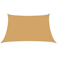 VidaXL Sonnensegel 160 g/m2 Trapez Hellgrau 3/4x2 m HDPE