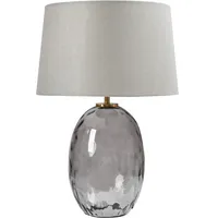 Beliani Tischlampe, Bonelli Grau