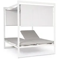 BIZZOTTO Gartendaybed Konnor aus Aluminium, Weiß