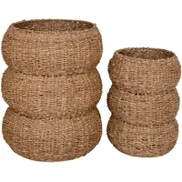  Korbset Sarbas Baskets Hellbraun, 2er Set