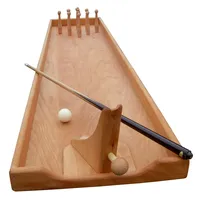 Holz Bi-Ba-Butze Tischspiel ""Kegelbahn""