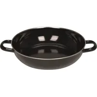 RIESS Schmortopf Pfanne Ø28 cm Schwarz Emaille Induktion