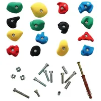 Sport-Thieme Klettergriff-Set Leicht Mit Befestigungsmaterial für Holzwand, Set A