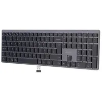 GeneralKeys Multi-Device-Akku-Funktastatur mit Bluetooth, Scissor-Tasten, QWERTZ