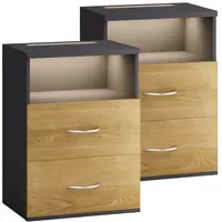 CASARIA Nachtschrank Jamie 40 x 28 x 55 cm