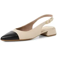 TAMARIS Sling Pump mit Blockabsatz, beige, 37 EU