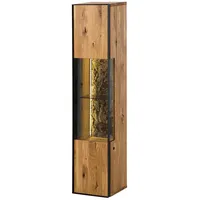 Massivmoebel24 - Hängevitrine Wildeiche 30x30x140 natur geölt starnberg 06