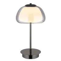 GLOBO Tischleuchte LED Glas Rauchfarbe Dimmbar Fernbedienung Nachtlicht D