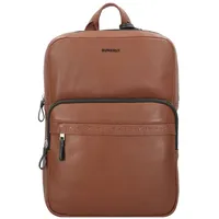 Burkely Bold Bobby Rucksack Leder 40 cm Laptopfach braun