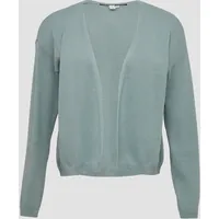 QS Strickjacke mit überschnittener Schulter, Damen, grün, S