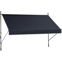 Konifera Klemmmarkise »mit LED-Warmlichtstreifen«, Breite/Ausfall: 350/150 cm grau