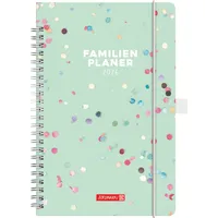 Brunnen 1070290016 Buchkalender Familienplaner 2026 "Confetti" A5, Papier