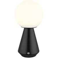 GLOBO Tischleuchte Tischlampe Akku USB CCT schwarz dimmbar Nachttischleuchte