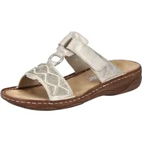 Rieker Damen V2864 Pantolette, Beige, 38 EU