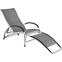 Tectake tectake® Sonnenliege, Avignon, 2in1 Funktion, verstellbare Rückenlehne