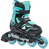 Rollerblade MICROBLADE, Kinder, Unisex Urban Inliner, Schwarz/Hellblau, 33-36.5