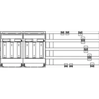 F-Tronic 7120670 NH-Verteiler Trenner zweifach, H=500mm, B=550mm, T=165mm, IP31/43