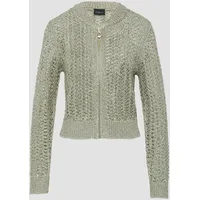 S.Oliver BLACK LABEL Blouson aus Ajourstrick mit Pailletten Damen,