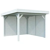 Palmako Pavillon Lenna 3,00 x 3,00 m weiß lackiert