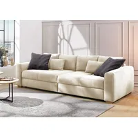 Jockenhöfer Gruppe Big-Sofa »Maxi«, Federkernpolsterung, inklusive 8 Kissen: beige