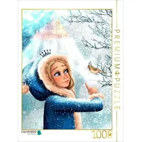 Calvendo Puzzle Prinzessin im Schnee 1000 Teile Lege-Größe 64x48cm