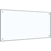 Deluke DELUKE® Küchenrückwand Glas 100x50cm Transparent Wandverklediung Küche Wandschutz