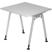Bümö Schreibtisch Serie-A - Größe: 80 x 80 cm,