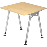 Bümö Schreibtisch Serie-A - Nachbildung Ahorn, Holzwerkstoff, Nachbildung,Ahorn, Quadratisch,