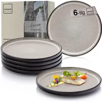 Sänger Speiseteller Set Luxor Teller, braun beige