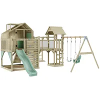 OUTDOORTOYS Spielturm Knut mit Babyschaukel Mintgrün