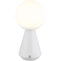 GLOBO Lighting - Tischleuchte Tischlampe Akku USB CCT weiß
