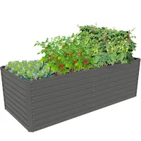 Konifera Hochbeet KONIFERA ""Emmy", bodenloses Gartenbeet aus verzinktem Stahl",