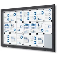 Showdown Displays Schaukasten Outdoor 21xA4 anthrazit