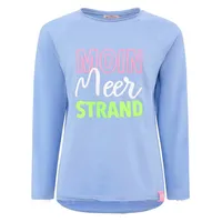 Zwilling Zwillingsherz Hoodie »"Moin Meer Strand"«, mit Used-Look Kanten