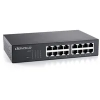 Devolo Gigabit Ethernet Switch 16 Port 7235 - Schwarz