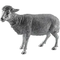 AM Design Dekofigur Schaf aus Polyresin, Osterdeko in silber-,