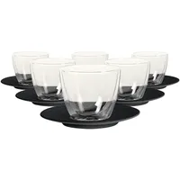Villeroy & Boch Manufacture Rock Café au Lait-Set schwarz