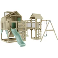 OUTDOORTOYS Spielturm Mille mit Kinderschaukel Mintgrün
