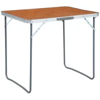 VidaXL Klappbarer Campingtisch mit Metallrahmen 80 x 60 cm