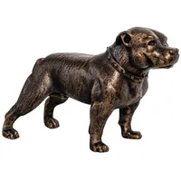Aubaho Eisenfigur Staffordshire Bullterrier Hund Figur Skulptur Eisen Antik-Stil