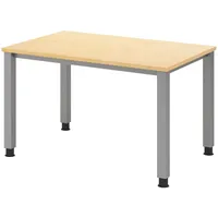Bümö Schreibtisch Ahorn, Holzwerkstoff, Nachbildung,Ahorn, Rechteckig, 120x74x80 cm FSC