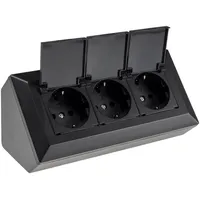 ChiliTec Steckdosenblock schwarz